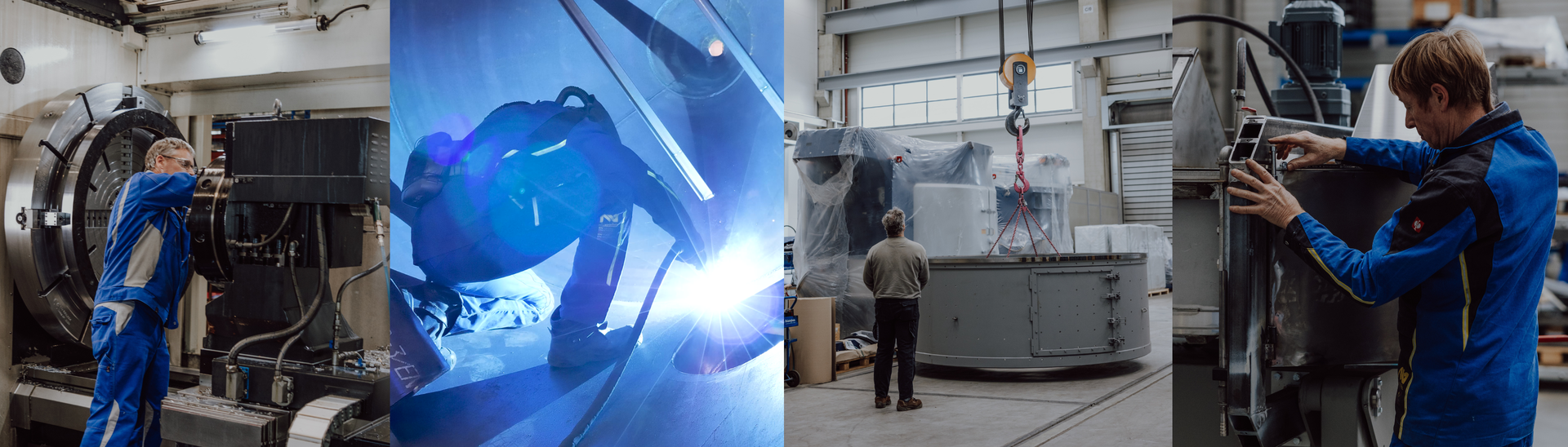 Eirich intensive mixer in operation