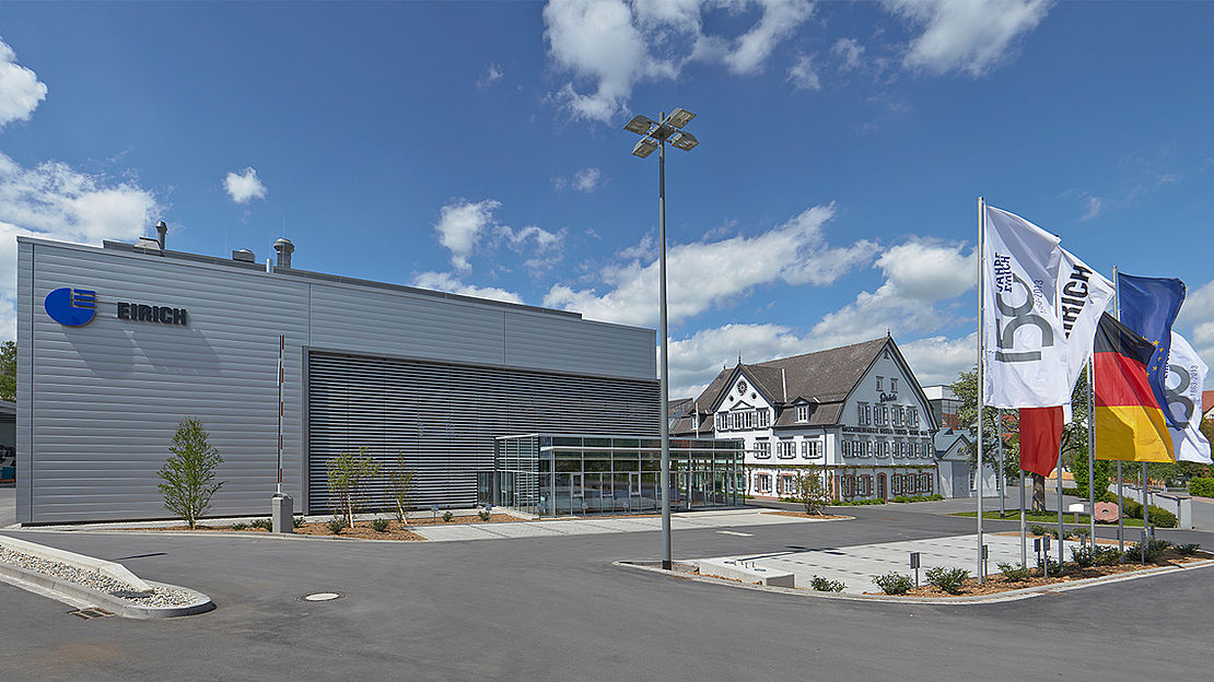Eirich works in Hardheim, Odenwald, Germany